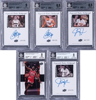 2009-10 UD "Exquisite Collection" Complete Set (79) – Including BGS-Graded Stephen Curry Rookie Cards (2), James Harden Rookie Cards (2) and Michael Jordan Examples